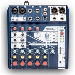 Soundcraft Notepad-8FX Mixing Console with USB I/O and Lexicon Effects